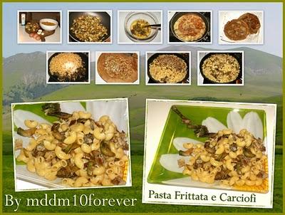 PASTA FRITTATA E CARCIOFI