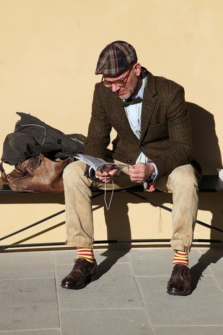 In the Street...Pitti Uomo, Florence