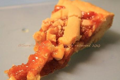 Crostata di albicocche e mandorle