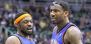 Bill Walker, a sinistra, e Amar'e Stoudemire, dei Knicks. Ap