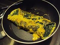 omelette con spinaci