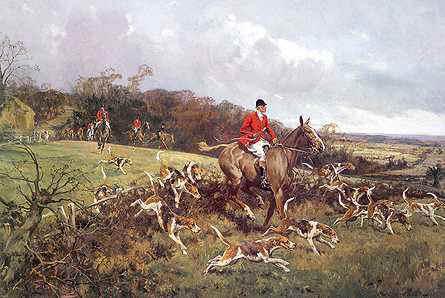 La caccia alla volpe: sport Inglese per eccellenza.