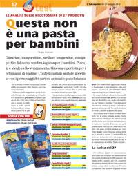 Pasta per bambini con la sorpresa: le micotossine!