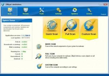 Zillya Antivirus, proteggere il computer da virus, spyware e malware Zillya Antivirus spyware e malware Sicurezza proteggere il computer da virus Download Antivirus Anti   Spyware Anti   Malware 