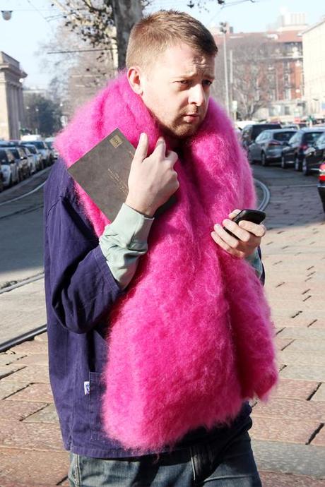 In the Street...Fuchsia Desire...Man Fashion Week, Milan