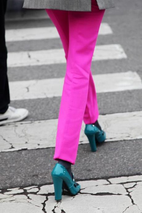 In the Street...Fuchsia Desire...Man Fashion Week, Milan