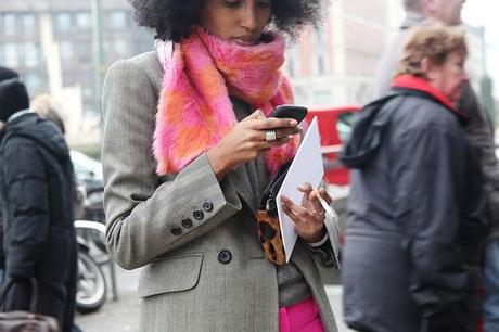 In the Street...Fuchsia Desire...Man Fashion Week, Milan