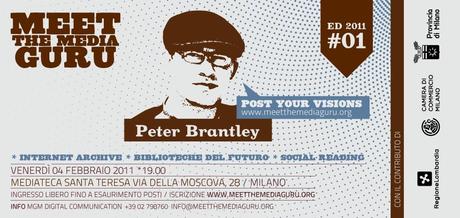 Save the Date: 4 febbraio 2011 Peter Brantley