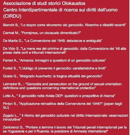 Genocidio crimine impunito - Il programma Genocidio crimine impunito - Il programma
