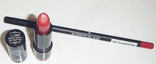 snow white lipstick - plush red pencil - NYX