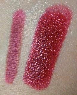 snow white lipstick - plush red pencil - NYX