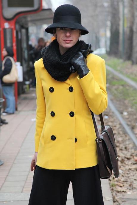 In the Street...Black and Yellow...Viale Piave, Milan