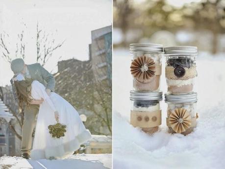 vintage wedding on ice