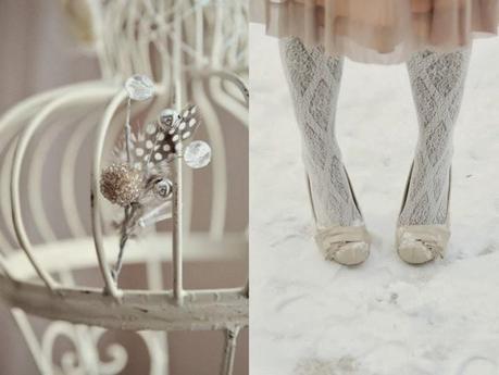 vintage wedding on ice