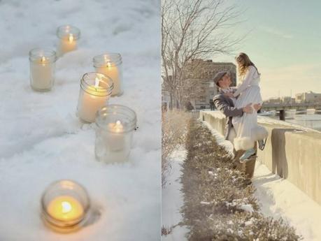 vintage wedding on ice