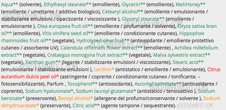 inci fluido olivello spinoso biofficina toscana