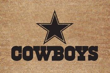 Dallas Cowboys Flocked Door Mat