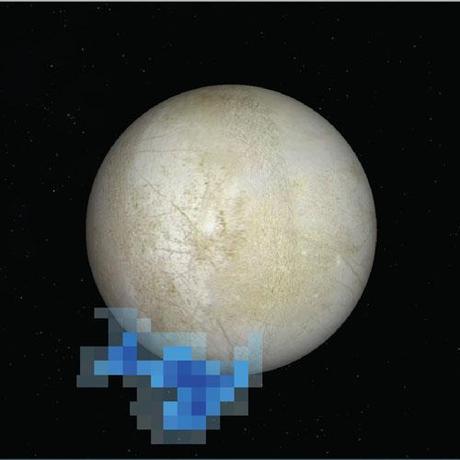 Geyser di Europa osservati da Hubble