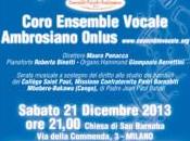 Christmas Africa Concerto Benefico Milano dicembre