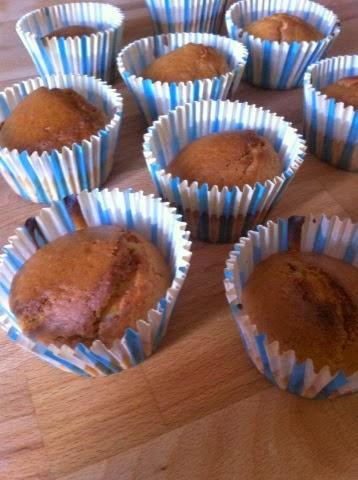 Muffin alla cannella senza burro e senza uova