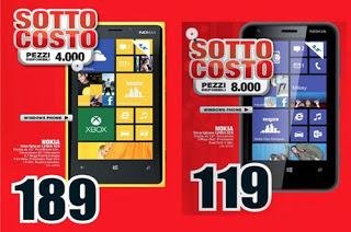 Offertissime Mediaworld: Nokia Lumia 920 e 620 sottocosto