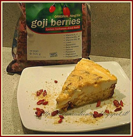 CHEESE CAKE ALL'ARANCIA E BACCHE DI GOJI