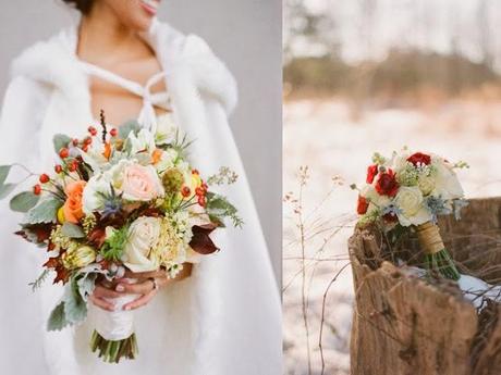 christmas wedding bouquet