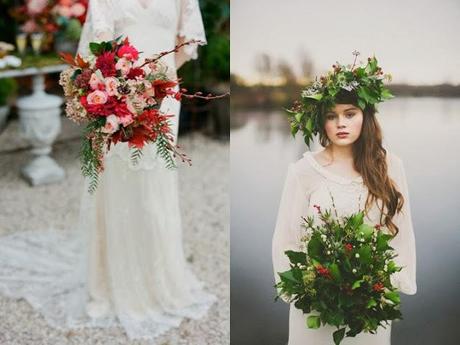 christmas wedding bouquet