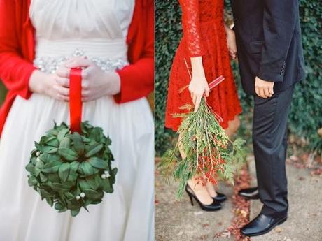 christmas wedding bouquet