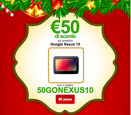 nexus 10 sconto 50€