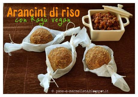 Arancini con ragù vegan, buonissimi!