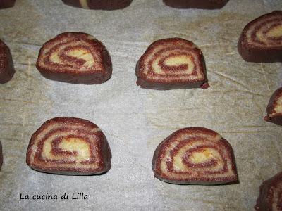 Biscotti: Girelle bicolore