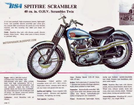 Vintage Brochures: BSA Range 1961 (USA)