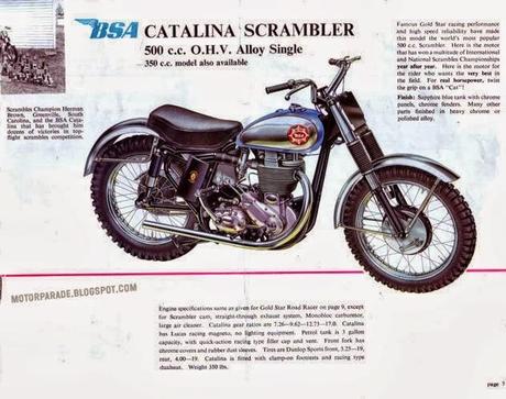Vintage Brochures: BSA Range 1961 (USA)
