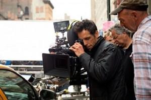 Ben Stiller sul set di The Secret Life Of Walter Mitty