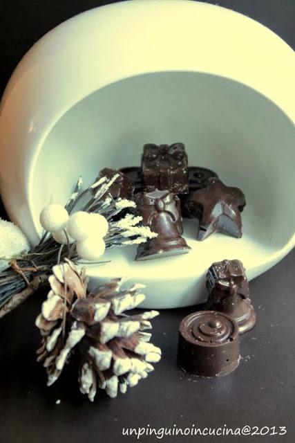 Cioccolatini al torrone al profumo d'arancia