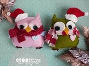 Gufi Civette dec. natalizie