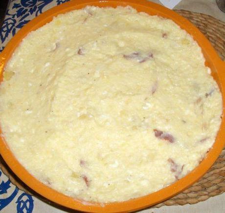 Girasole di patate con prosciutto e formaggio