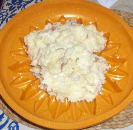 Girasole di patate con prosciutto e formaggio