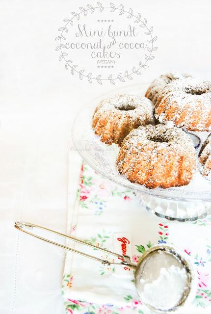 Mini bundt cake al cioccolato e cocco (vegan)