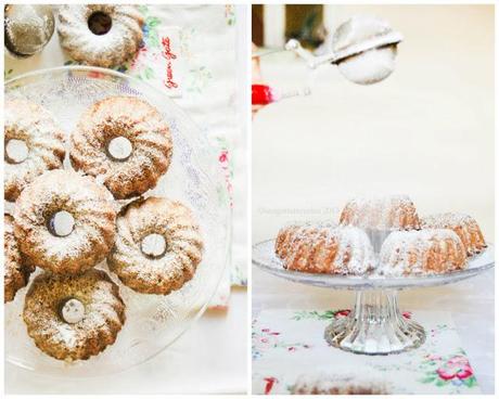 Mini bundt cake al cioccolato e cocco (vegan)