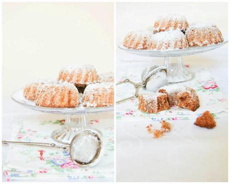 Mini bundt cake al cioccolato e cocco (vegan)