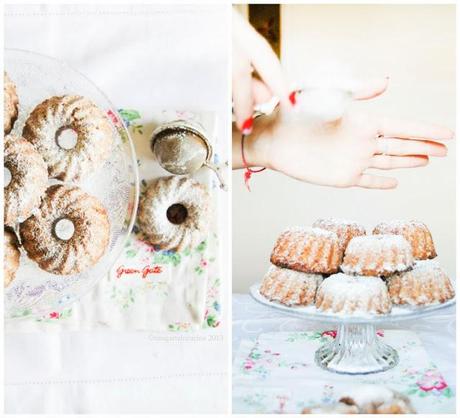 Mini bundt cake al cioccolato e cocco (vegan)