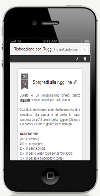 IOS: Ristorazione con Ruggi su IPHONE E IPAD