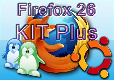 Firefox 26 KIT Plus Linux e Ubuntu