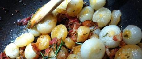 cipolline rosmarino e pancetta