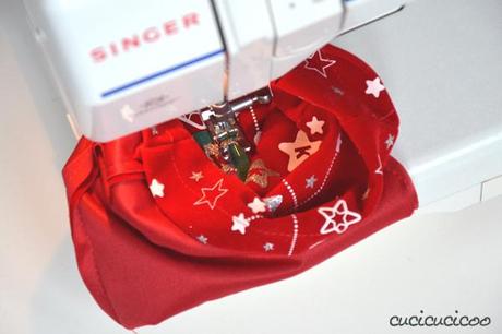 Reusable fabric gift bags from freebie bags