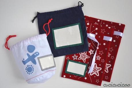 Reusable fabric gift bags from freebie bags