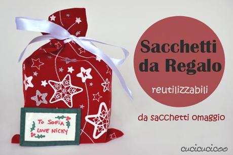 Tutorial: Sacchetti da regalo reutilizzabili da sacchetti omaggio