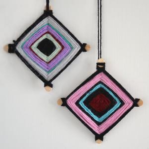 woven hopi eye christmas tree ornaments